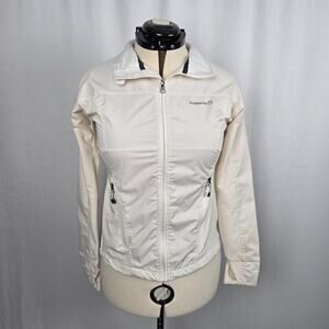 Avalanche Full Zip Up Jacket Women's S (see measurements) Off White Mock Neck